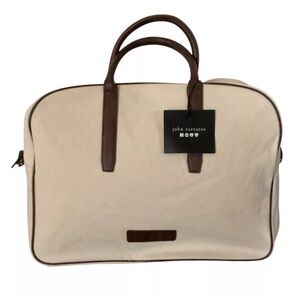 John Varvatos Designer Canvas Weekender, Work, Gym or Work Bag
